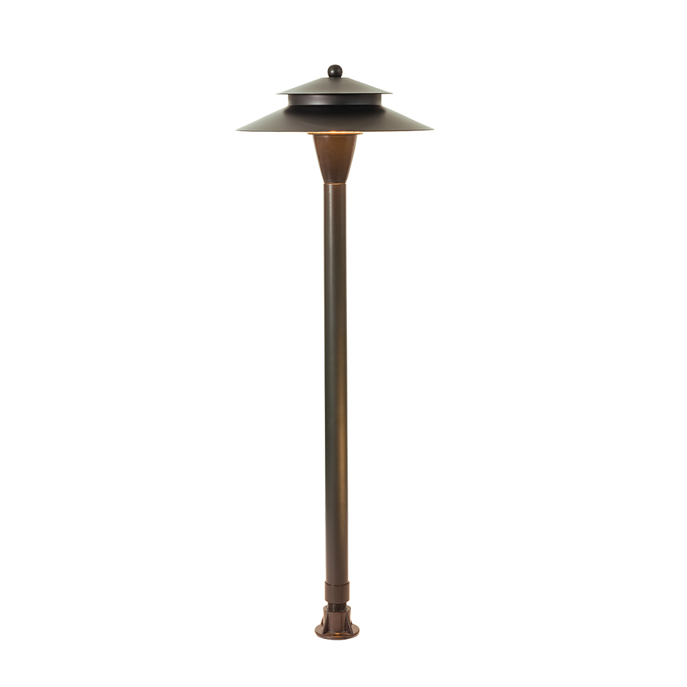 LT2405 24” Height Low-voltage 12V G4 Brass Pathway Lights for Outdoor Landscape Lighting Use. #pathlights #pathwaylighting #walkwaylights #landscapelighting #OutdoorLighting #exteriorlighting